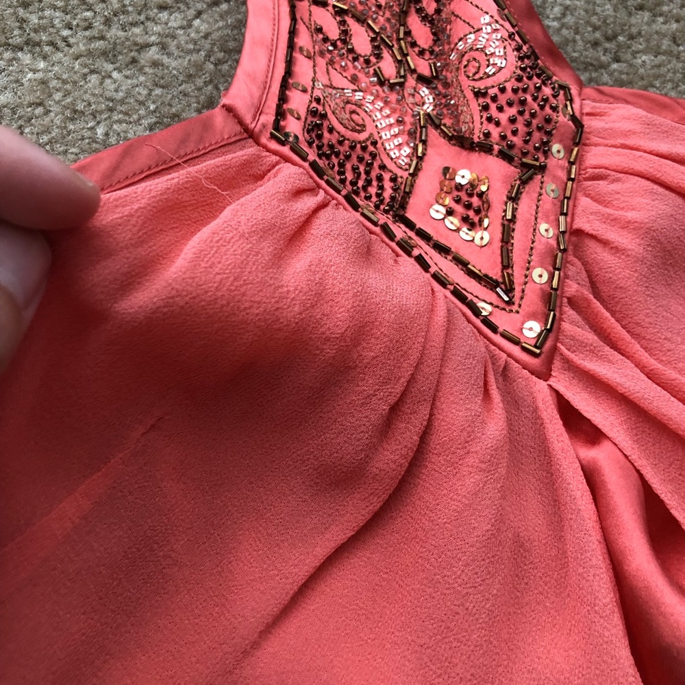 Express halter top size XS, orange salmon pink - Picture 6 of 12